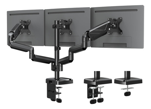 Soporte De Monitor Triple Para 3 Pantallas De Hasta 27