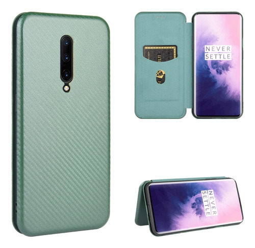 Funda De Cuero De Fibra De Carbono Para Oneplus 7 Pro