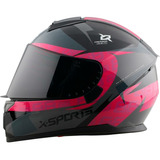 Casco Moto Xsports M66 Certificado Dot Mujer Dama