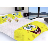 Cubrelecho Bob Esponja Edredón Bob Esponja Cama Queen