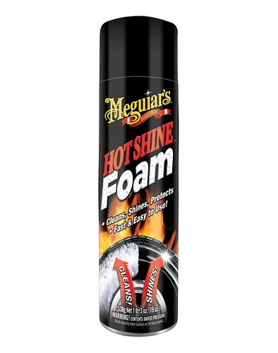 Hot Shine Tire Foam Renovador De Neumaticos Meguiar´s.