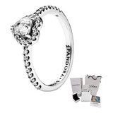 Anillo Promesa Pandora Corazón Elevado 925 + Kit De Regalo