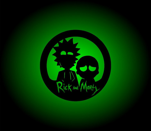 Velador Rick And Morty Led Digitalfibro_neonled