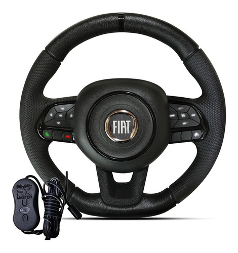 Volante Controle Som Interface Jfa Black Fiat Fiorino 2009
