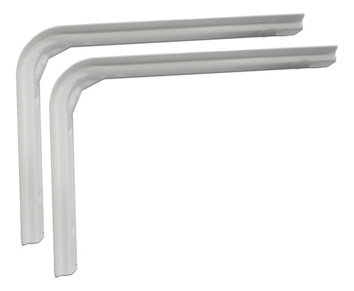 Soporte Estante Mensula Bracket Sc 250x350 Mm Blanco X Par