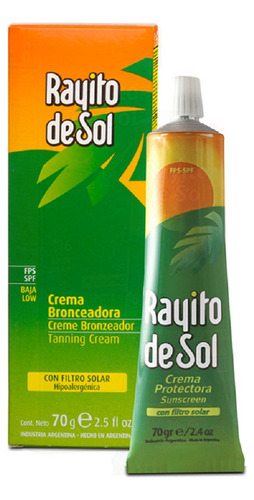 Bronzeador Fps6 Rayito De Sol 70g