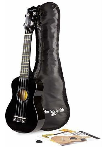 Ukulele Soprano Martin Smith Uk-222-bk, Negro.