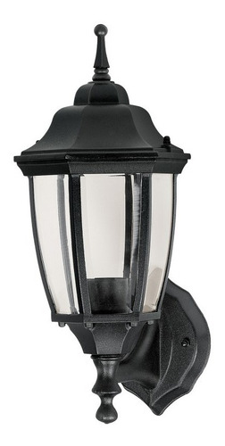 Arbotante Farol Decorativo Español Negro Exterior  Pared