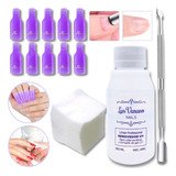 Kit Removedor Uv Broches Wipes Repujador Semipermanente