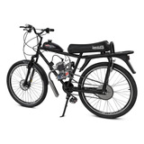 Bike Motorizada 80cc Mobybike Coroa 44 Rabeta Moby Cor Preto