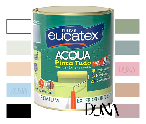 Tinta Epóxi Base Água Paredes Azulejos E Pisos Eucatex 800ml