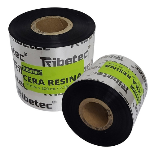 Ribbon De Cera Resina 60x300 Mts Para Impresora De Etiquetas