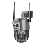 Cámara Ip Exterior Doble Lente Wifi Vision Nocturna 360 V380