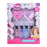 Poppi Set Pinta Pelo Fashion Brillos Hair Glitter 