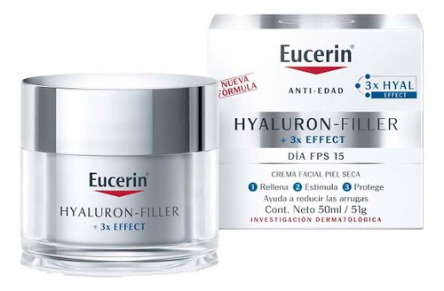 Eucerin Hyaluron-filler Crema Facial De Día Fps 15+ 