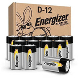 Energizer D Baterías, Pilas Alcalinas De Larga Duración De C