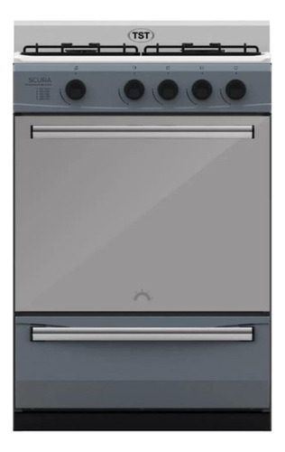 Cocina A Gas Tst Scura 91 Lts Multigas Color Gris Oscuro