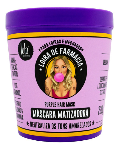 Lola Loira De Farmácia Máscara Matizadora Silver 230gr Local