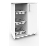 Mueble Frutero Organizador Cocina Porta Microondas Horno Mfp Color Blanco