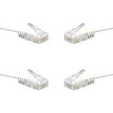 Cable Ethernet Cat6 Corto, Ancable 4-pack 6 Pulgadas,