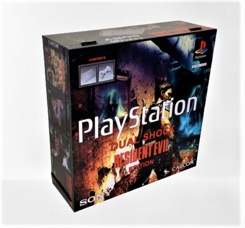 Caixa Vazia Playstation 1 Fat Resident Evil De Madeira Mdf 