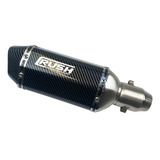 Escape Deportivo Moto Universal Rush Racing Exhaust Carbono