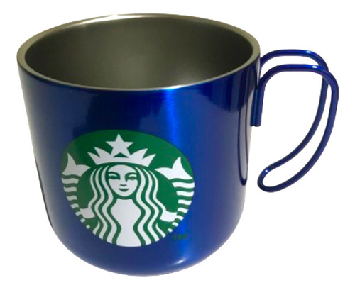 Hermosa Taza Starbucks Original Acero Azul 