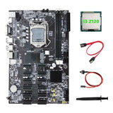 Placa Madre B75 Eth Mining, 12 Procesadores Pcie+i3 2120, Ca