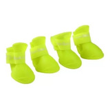 Zapatos Tipo Bota En Silicona Impermeable Para Perro Talla M