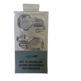 Set 12 Argollas Acero Inoxidable Reforzada 