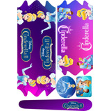 Cartela Adesivo Princesas Disney Bicicleta Infantil 14/16/20