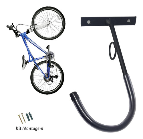 Kit 5 Peças Gancho Para Pendurar Bicicleta Parede Suporte 