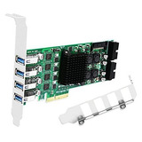 Tarjeta Febsmart Usb 3.0 Pcie Superspeed De 8 Puertos, 5 Gbp