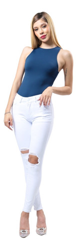 Pantalon Mujer Mezclilla Douche Skinny Fit Mucha Licra