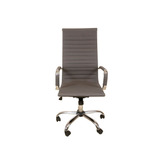 Sillón Aluminium Oficina Alto Gerencial Regulable - Negro 