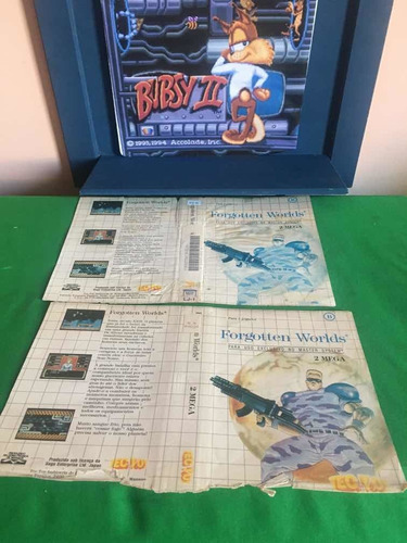 Master System Forgotten Worlds Encarte Original