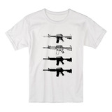 Camiseta Blusa Arma De Fogo, Fuzil, Rifle, Ak47 Barata 01