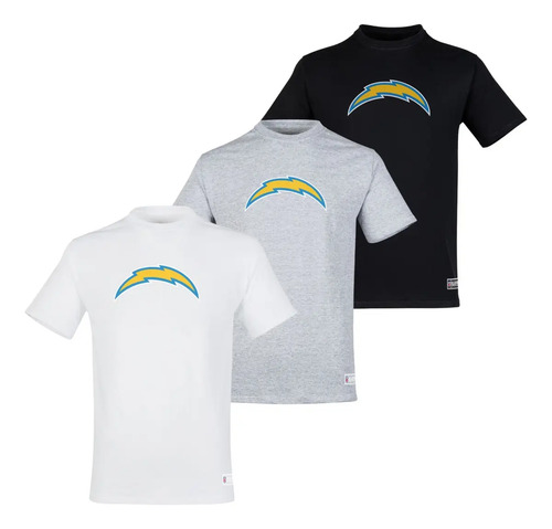 Nfl Paquete De 3 Playeras Los Angeles Chargers Para Hombre