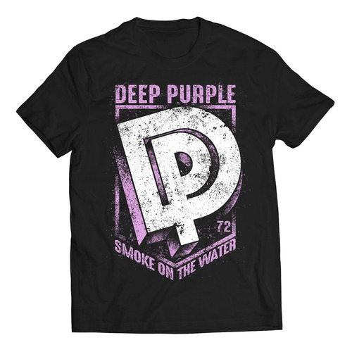 Camiseta Deep Purple Smoke On The Water Rock Activity