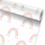 Papel De Parede Infantil Arco Iris Céu Quarto Menina A721