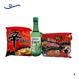 Kit Lamen Coreano Apimentado Com Soju Bebida Tradicional