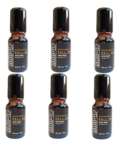 Manup Roll On Minoxidil 14.5 Cafeína Y Bergamota 10 Ml Kit 6