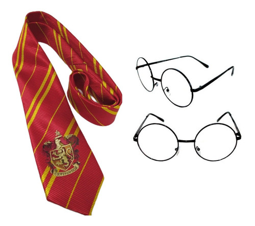 Pack Corbata Y Lentes Harry Potter Disfraz