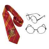 Pack Corbata Y Lentes Harry Potter Disfraz