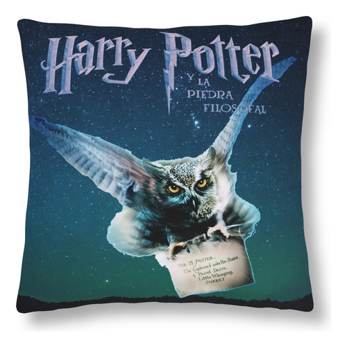 Rnm-0288 Funda Cojin Harry Potter Y La Piedra Filosofal