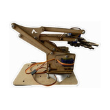 Kit Brazo Robotico Mdf Arduino Sg90