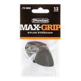 Kit 12 Palhetas Dunlop Nylon Max Grip 0.73mm 449p Made Usa Cor Cinza