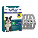 Collar Antipulgas Para Perros, Pack De 4, Natural, 8 Meses D