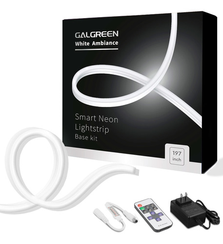 Galgreen Cuerda De Luz De Neon De 16.4 Pies Con Adaptador Co