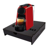 Porta Capsula Nespresso Suporta Maquina Inissia Personalizad Cor Preto